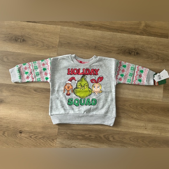 Dr. Seuss The Grinch “Holiday Squad” Toddler Sweatshirt - 18M, 2T- NWT - Picture 6 of 12
